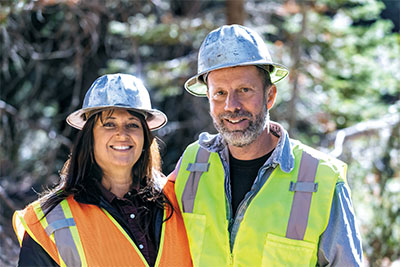 Louis and Amanda Godon, owners of Volcano Creek Logging