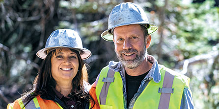 Louis and Amanda Godon, owners of Volcano Creek Logging